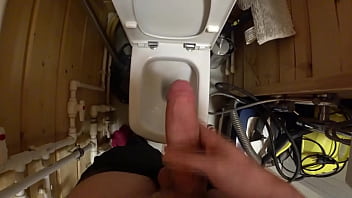 Milking off in a restroom